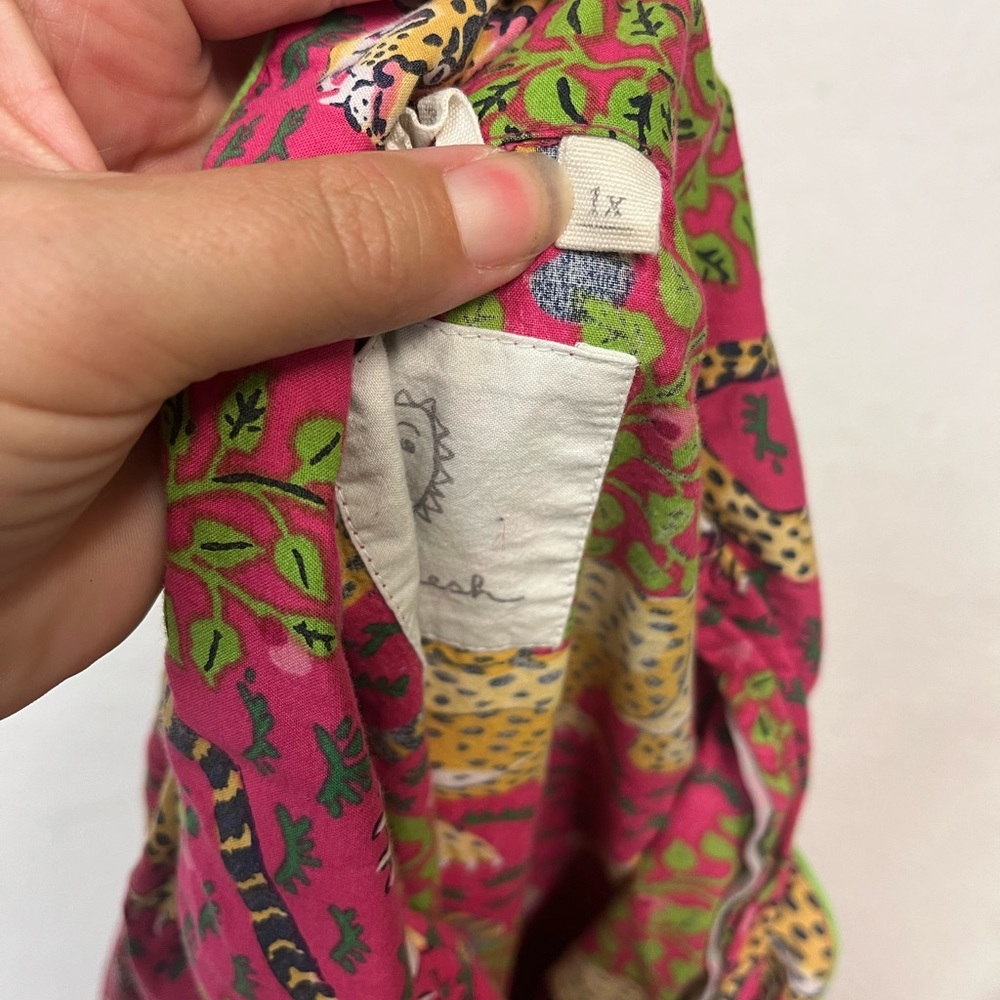 Print Fresh Long PJ Set Bagheera Hot Pink 1X - Picture 9 of 14